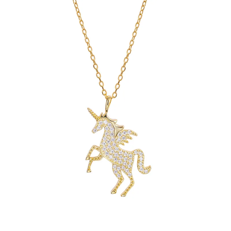 Pure 925 Silver European American New Design Creative Concise Unicorn Pegasus Pendant Necklace Fine Jewelry
Pure 925 Silver European American New Design Creative Concise Unicorn Pegasus Pendant Necklace Fine Jewelry