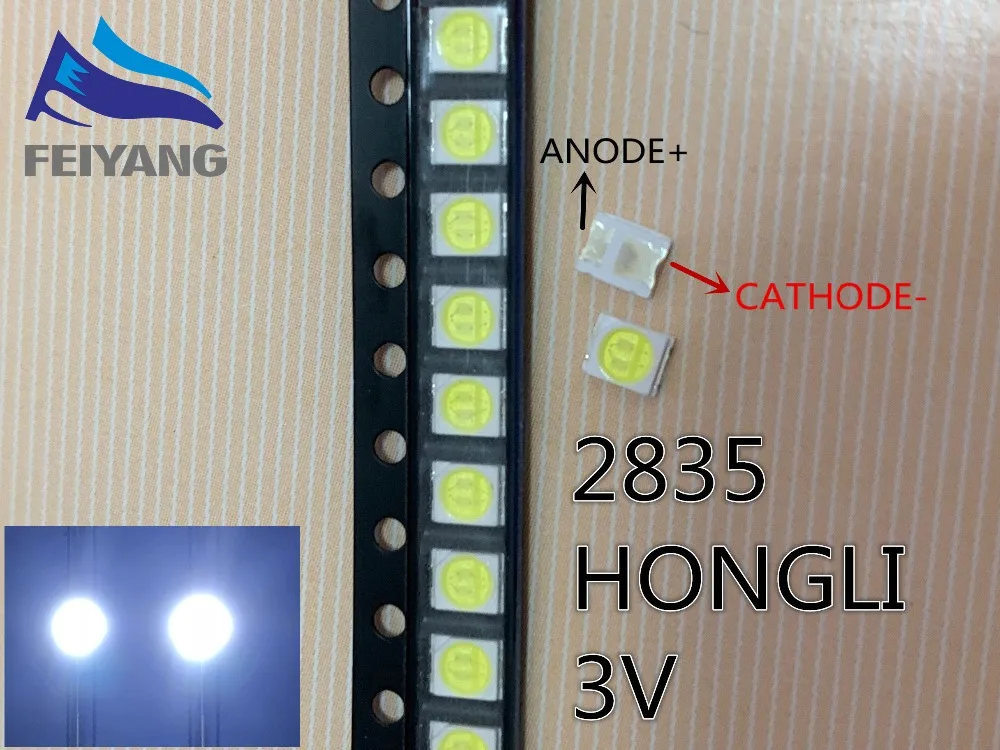 HONGLI светодиодный светильник 3528 2835 1210 высокой мощности 1 вт 3 в|Диоды| |