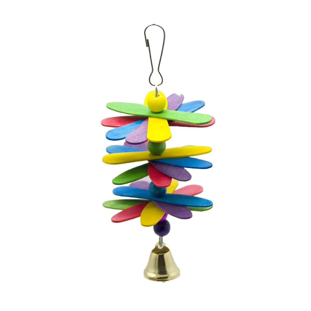 Parrot toy bird toy color wood chip bite toy pentaphyllum bird cage decoration
Parrot toy bird toy color wood chip bite toy pentaphyllum bird cage decoration