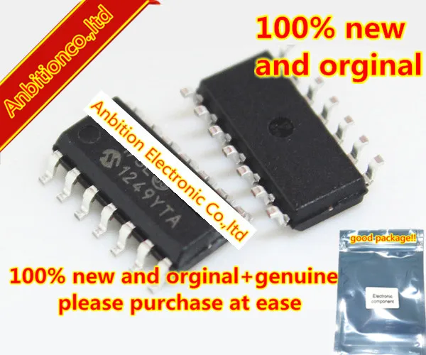 10pcs 100% new and orginal PIC16C505-04/SL SOP14 14-Pin, 8-Bit CMOS Microcontroller in stock
10pcs 100% new and orginal PIC16C505-04/SL SOP14 14-Pin, 8-Bit CMOS Microcontroller in stock