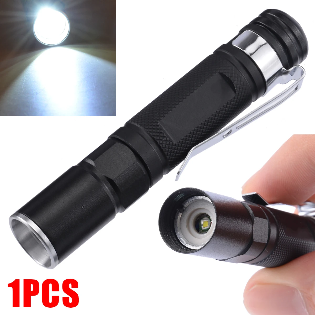 Multifunctional Mini Flashlight Waterproof LED Pen Light Pocket Flashlight Torch Lamp + Clip For Outdoor Camping Fishing Tools
Multifunctional Mini Flashlight Waterproof LED Pen Light Pocket Flashlight Torch Lamp + Clip For Outdoor Camping Fishing Tools