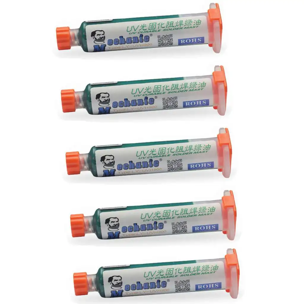 10ML Green SOLDER MASK Mechanic Circuit Board Uvpcb Curable Curing Solder Mask Ly-Uvh900 for PCB Circuit board Welding Fluxes
10ML Green SOLDER MASK Mechanic Circuit Board Uvpcb Curable Curing Solder Mask Ly-Uvh900 for PCB Circuit board Welding Fluxes