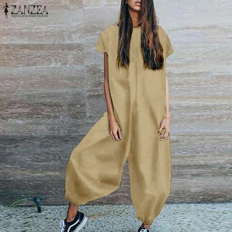 ZANZEA 2021 Jumpsuits Women Rompers Casual Baggy Lantern Pants Solid Long Playsuits Ladies CombinaisonPlus Size Macacao Feminino
ZANZEA 2021 Jumpsuits Women Rompers Casual Baggy Lantern Pants Solid Long Playsuits Ladies CombinaisonPlus Size Macacao Feminino