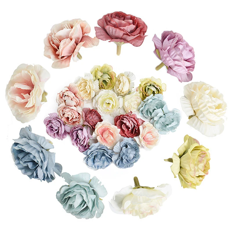 Sale 5PCS/Lot DIY Rose Flower Head Artificial Flower Scrapbook Craft Wreath Silk 5cm Fake Flower Party Wedding Home Decoration
Sale 5PCS/Lot DIY Rose Flower Head Artificial Flower Scrapbook Craft Wreath Silk 5cm Fake Flower Party Wedding Home Decoration