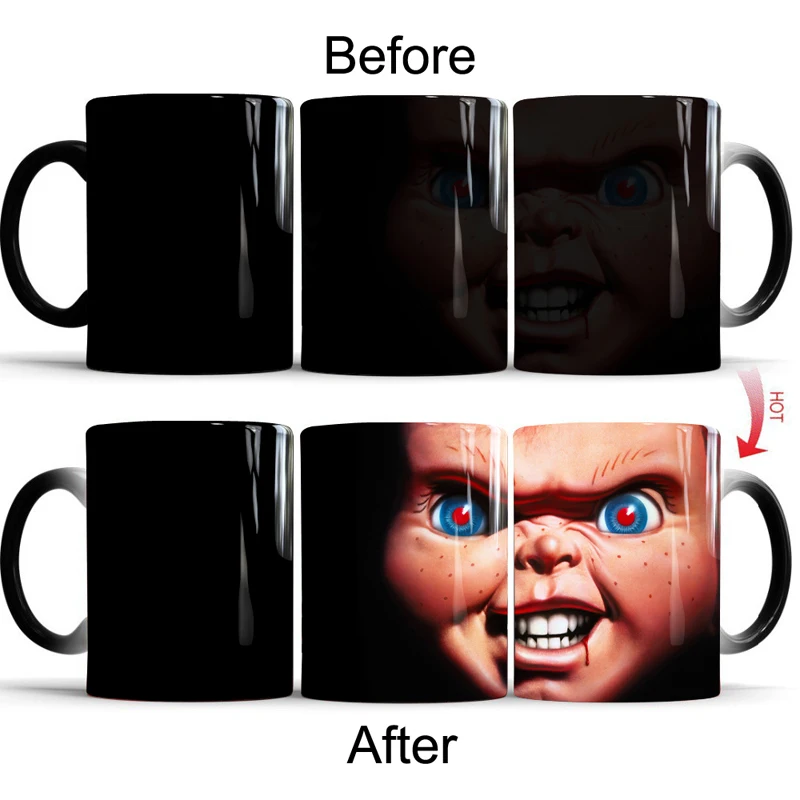 Child's Play Magic Mug Heat Color Changing Coffee Mug Beer Milk Mug Halloween Gift
Child's Play Magic Mug Heat Color Changing Coffee Mug Beer Milk Mug Halloween Gift