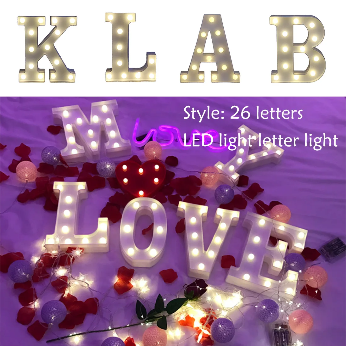 Plastic Letter LED Night Light Marquee Sign Alphabet Lights Lamp Expressing creative letter lights Led christmas lights
Plastic Letter LED Night Light Marquee Sign Alphabet Lights Lamp Expressing creative letter lights Led christmas lights