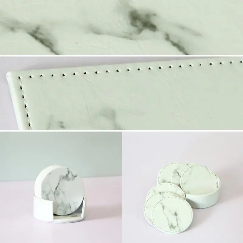 6 PCS Set Ins Style Marbling Print PU Coasters Modern Cup Mat Waterproof And Heatproof
6 PCS Set Ins Style Marbling Print PU Coasters Modern Cup Mat Waterproof And Heatproof
