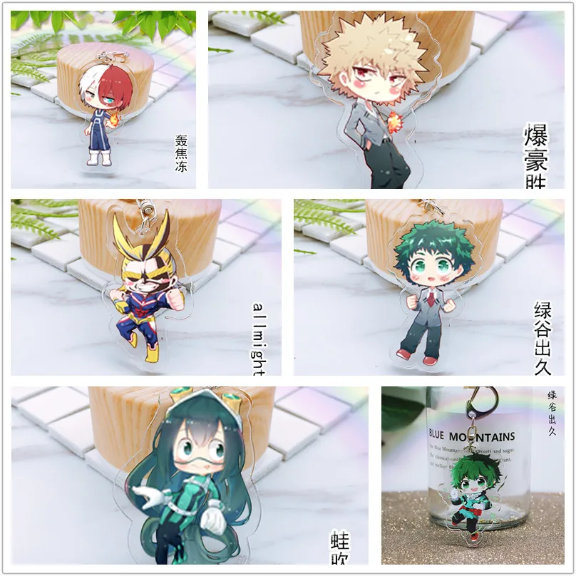 10 шт./лот аниме Моя геройская Академия акриловый брелок игрушка Izuku Bakugou фигурка сумка кулон двусторонний брелок кукла для подарка
10 шт./лот аниме Моя геройская Академия акриловый брелок игрушка Izuku Bakugou фигурка сумка кулон двусторонний брелок кукла для подарка