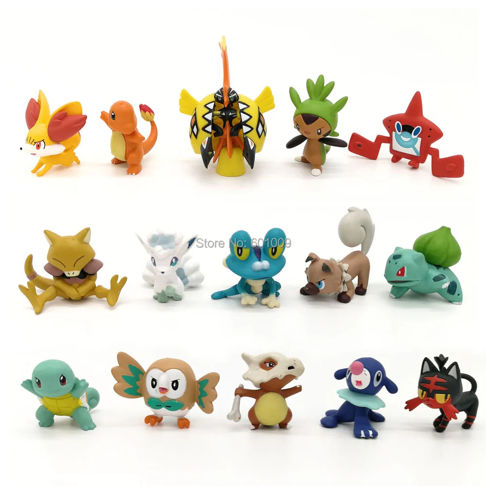 10 шт/партия бар алола Vulpix Chespin Cubone Aipom мяут Fennekin Froakie Литтен Marshadow в течении 3 7 см ПВХ