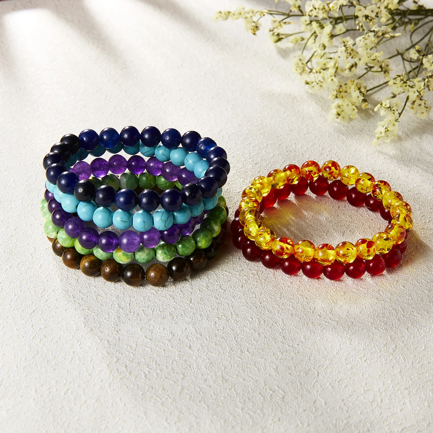 2021 Fashion Natural Stone Bracelets For Women Men 8mm Amethysts Quartzs Lapis Lazuli Round Beaded Stretch Bracelets Bangles
2021 Fashion Natural Stone Bracelets For Women Men 8mm Amethysts Quartzs Lapis Lazuli Round Beaded Stretch Bracelets Bangles