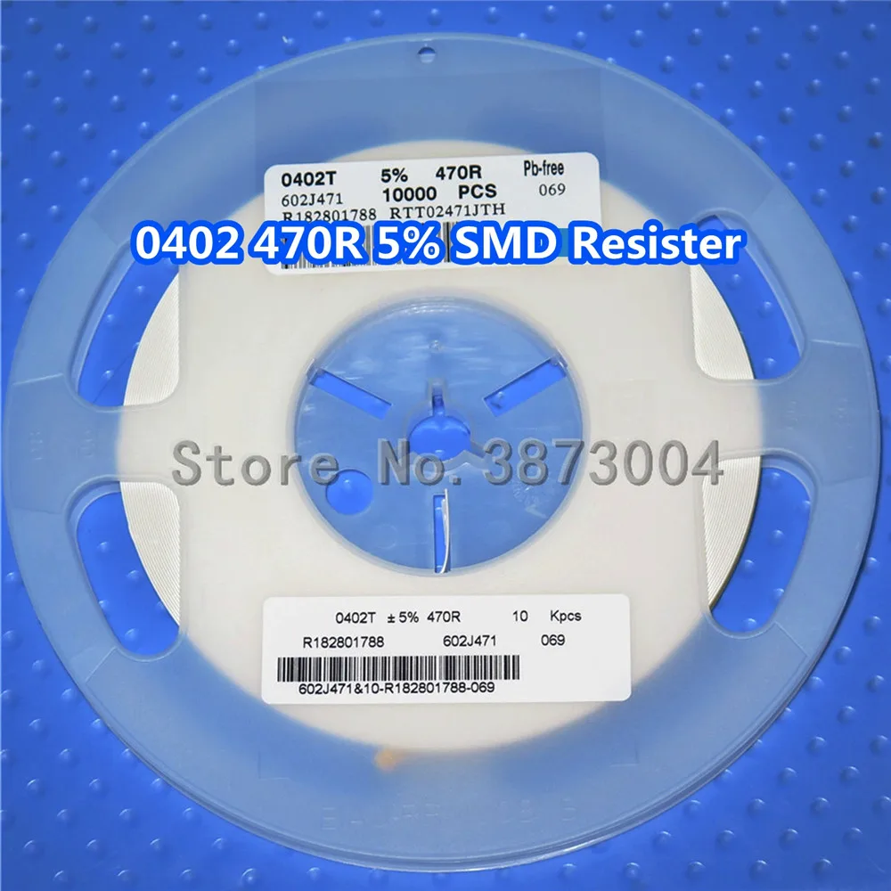 1 Катушка 0402 470R 470 Ом 5% 1/16 Вт SMD сопротивление 10000 шт/катушка|Регуляторы