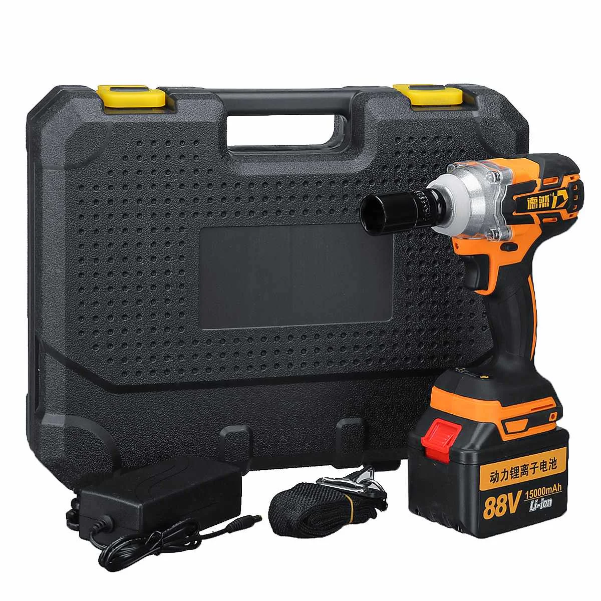 88V 15000mAh Lithium Battery Brushless Impact Electric Wrench Max Torque 380Nm Cordless Socket Wrench Power Tools
88V 15000mAh Lithium Battery Brushless Impact Electric Wrench Max Torque 380Nm Cordless Socket Wrench Power Tools