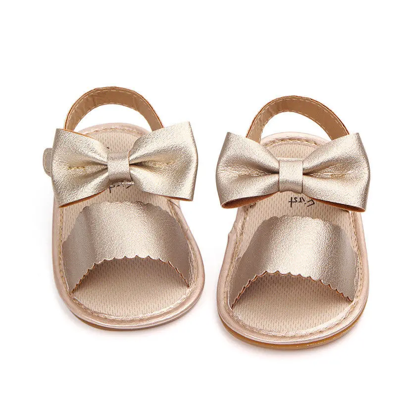 

Newborn Infant Baby Girl Sandals Summer Baby Girl Shoes Pu Bow Baby Girl Sandals Baby Shoes Playtoday Beach Sandals