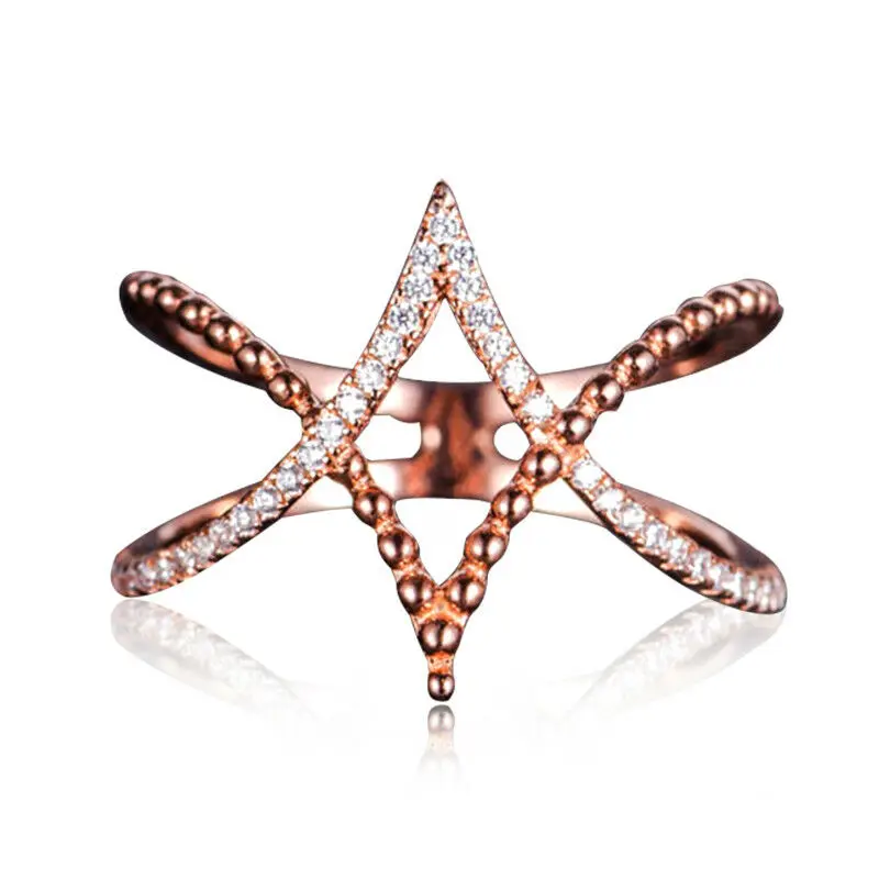 Fashion Simple Line Cross Lady Ring Infinity Women Ring White Rose Gold Color Wedding Ring Size 6-10
Fashion Simple Line Cross Lady Ring Infinity Women Ring White Rose Gold Color Wedding Ring Size 6-10