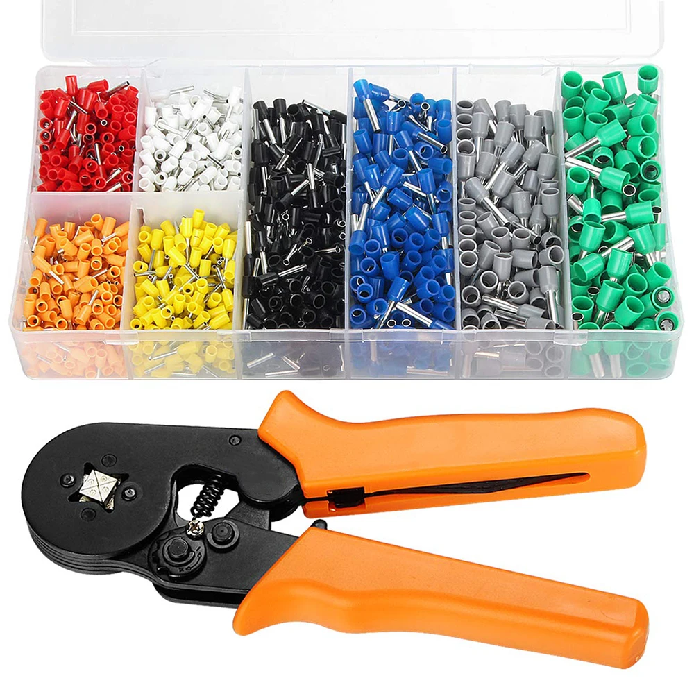 Ferrule Crimping Tool Kit Ferrule Crimper Plier 800Pcs Wire Ferrules Ends Terminals Car Tool
Ferrule Crimping Tool Kit Ferrule Crimper Plier 800Pcs Wire Ferrules Ends Terminals Car Tool