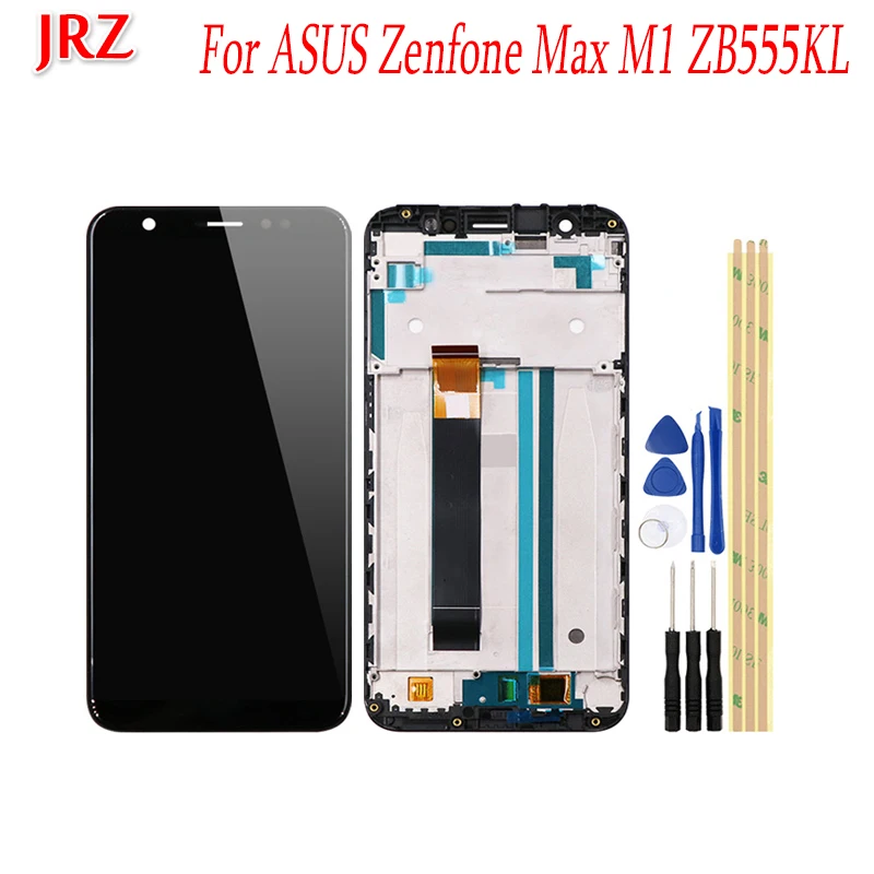 ЖК дисплей и сенсорный экран JRZ 5 дюйма для ASUS Zenfone Max M1 ZB555KL с рамкой Asus 3 ZC553KL 4