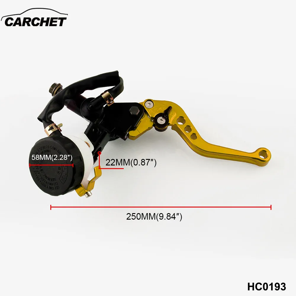 CARCHET 2 шт. Универсальный CNC 22 мм рычаг сцепления мотоцикла Главный цилиндр