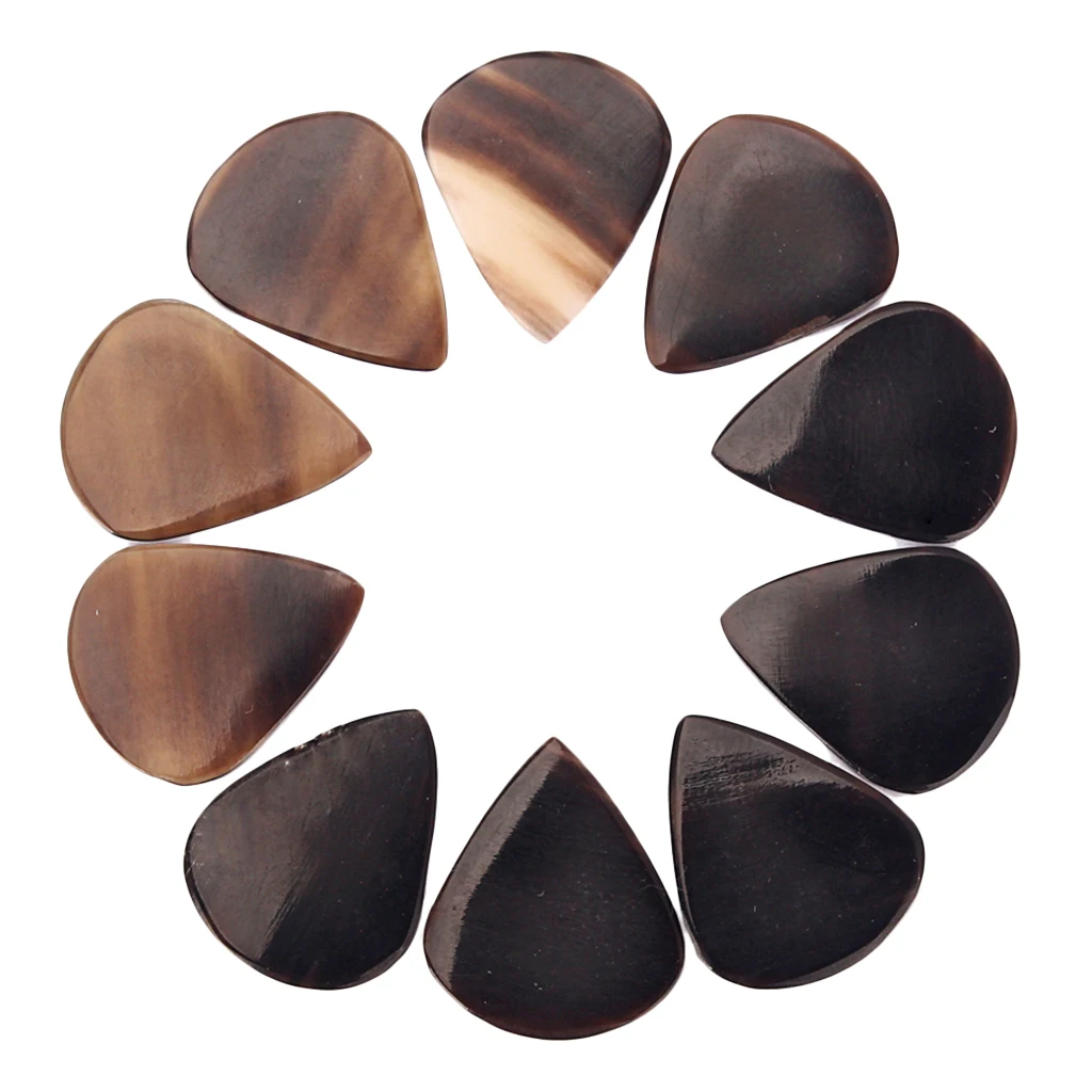 10Pcs Multi-Color Durable Buffalo Horn Guitar Picks for Acoustic Guitar Bass Mandolin Banjo 0.8--1.2mm
10Pcs Multi-Color Durable Buffalo Horn Guitar Picks for Acoustic Guitar Bass Mandolin Banjo 0.8--1.2mm