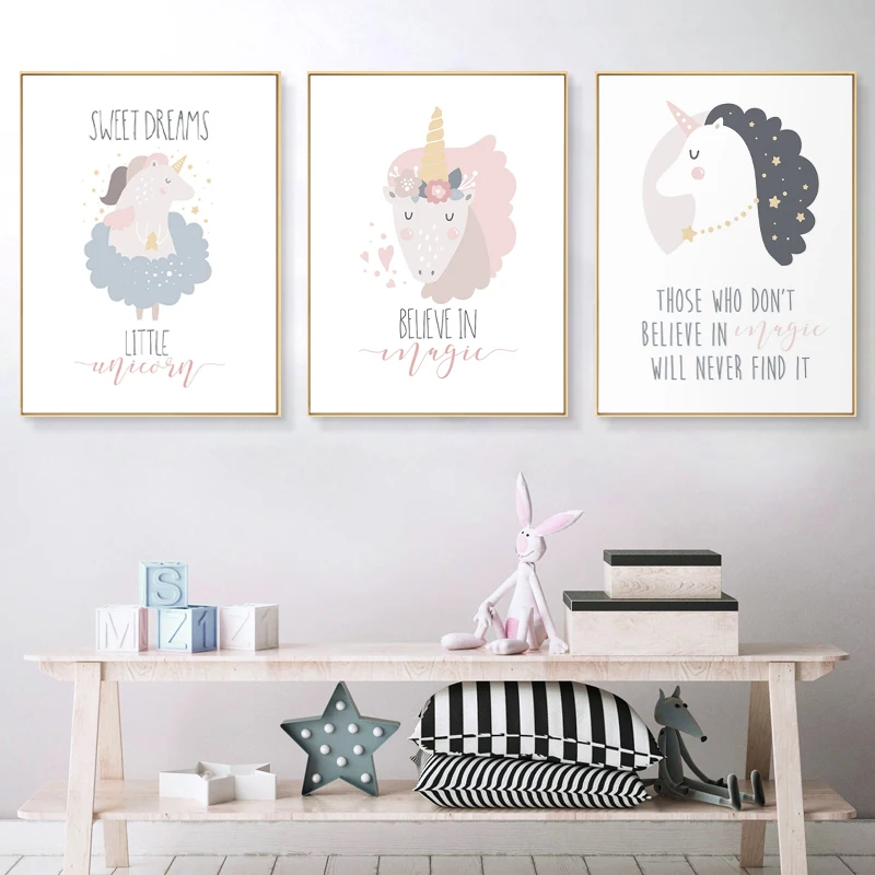 Nordic Posters and Prints Unicorn Quotes Baby Nursery Wall Art Canvas Painting Cartoon Pictures Girls Bedroom Decoration
Nordic Posters and Prints Unicorn Quotes Baby Nursery Wall Art Canvas Painting Cartoon Pictures Girls Bedroom Decoration