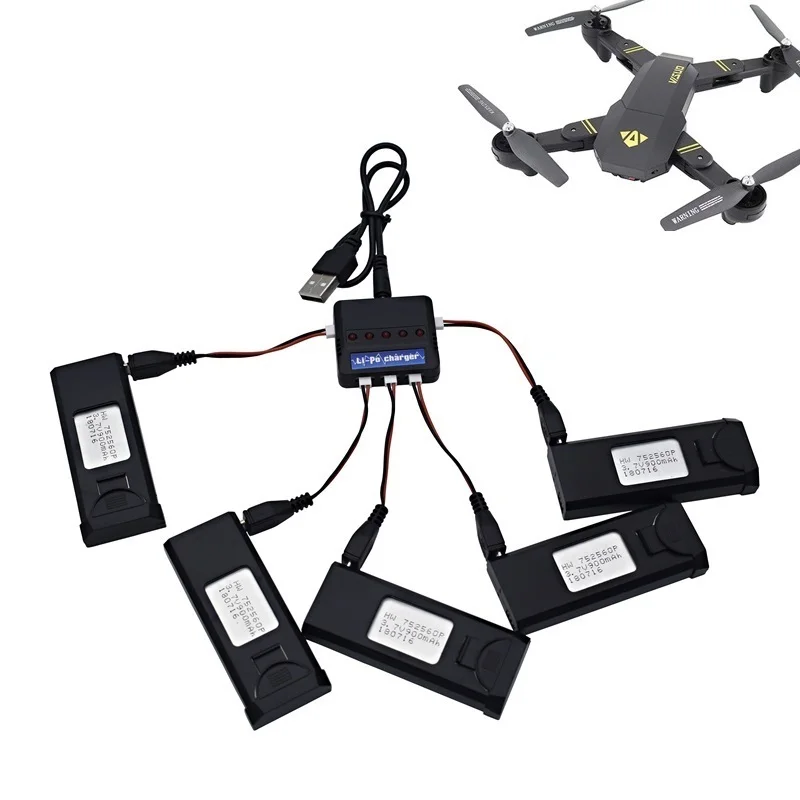 

NEW Charger Sets For VISUO XS809 XS809S XS809HW XS809W 3.7V 900mAh Lipo Battery RC Quadcopter Spare Parts Accessories RC Drones