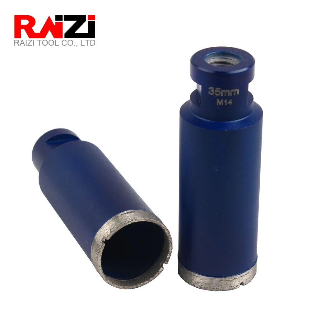 Raizi 35 mm Metal Bond Thin Wall Diamond Core Bits for Drilling Glass Tile Stone
Raizi 35 mm Metal Bond Thin Wall Diamond Core Bits for Drilling Glass Tile Stone