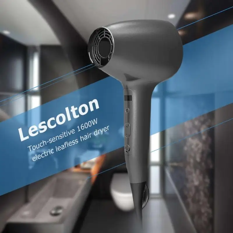 Lescolton 1600 Вт умный сенсорный контроль электрический фен для волос анион