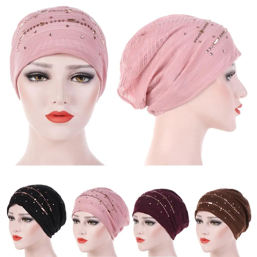 1PC Solid Fashion Women Beading India Hat Islamic Lace Turban Elastic Muslim Hat Chemo Cap Headwrap Soft Sleeping Hat Beanie New
1PC Solid Fashion Women Beading India Hat Islamic Lace Turban Elastic Muslim Hat Chemo Cap Headwrap Soft Sleeping Hat Beanie New