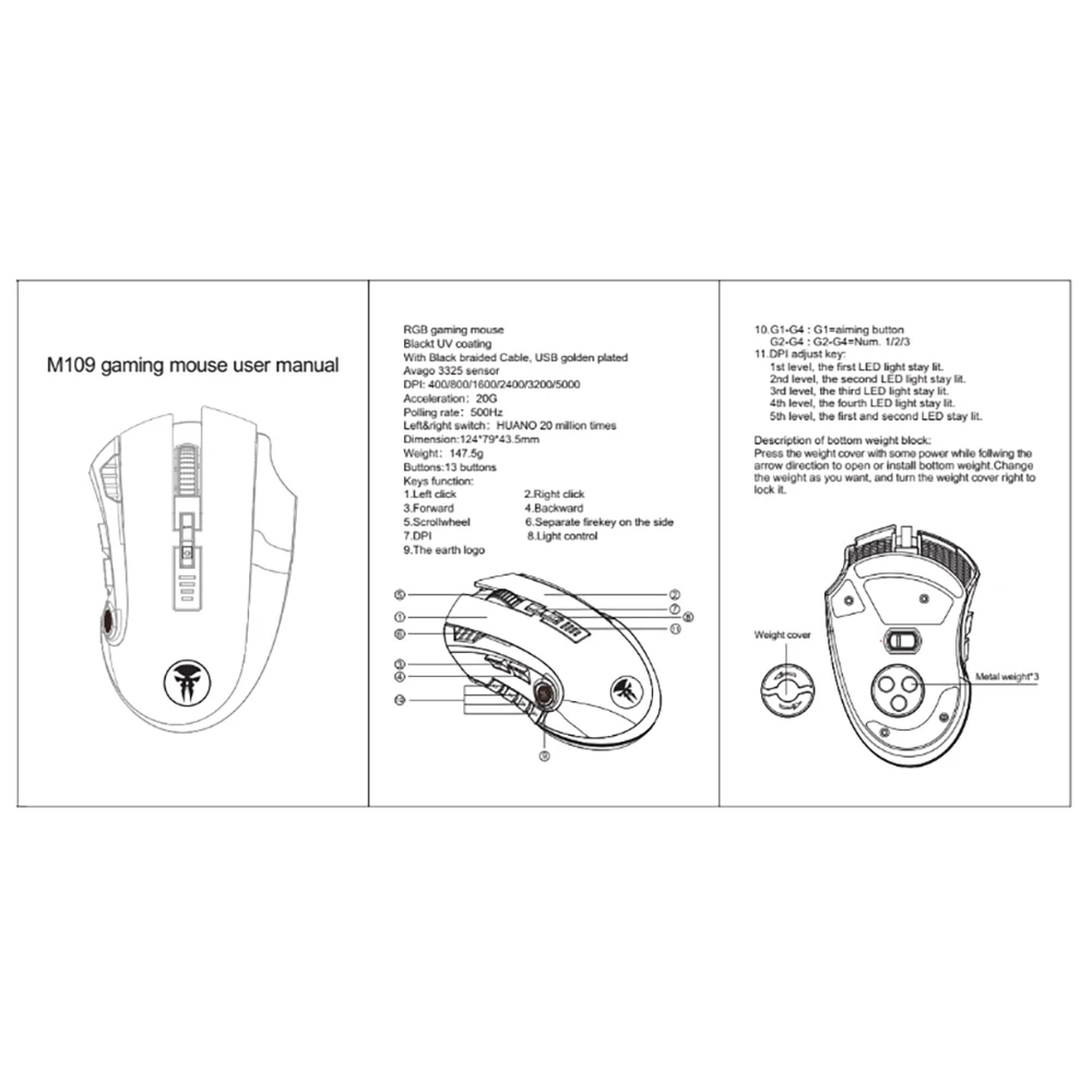 USB Wired Gaming Mouse PC Laptop Mouse Gamer Professional Competition Mouse With Side Button Dpi Adjust Key Sensitive Sensor
USB Wired Gaming Mouse PC Laptop Mouse Gamer Professional Competition Mouse With Side Button Dpi Adjust Key Sensitive Sensor