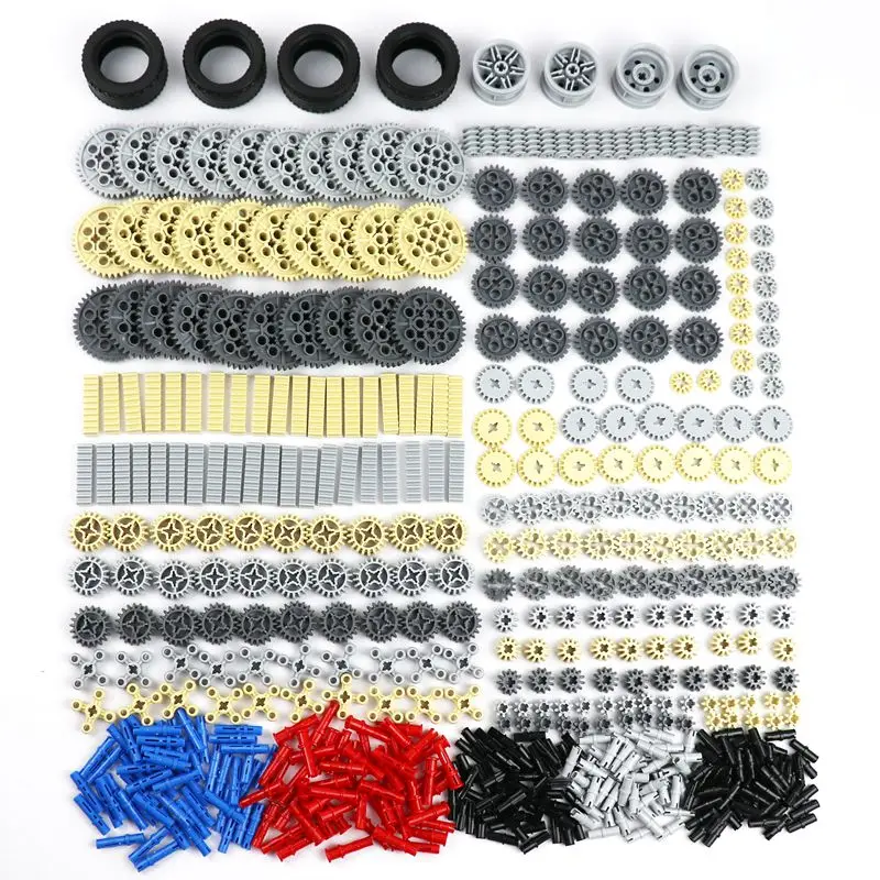 548PCS Bulk Blocks Technical Parts Tire Gears Connector Wheel MOC Parts Children Toys Compatible Technicals Part Building Bricks
548PCS Bulk Blocks Technical Parts Tire Gears Connector Wheel MOC Parts Children Toys Compatible Technicals Part Building Bricks