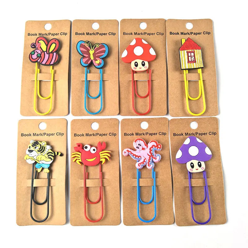 2pcs/lot Creative Metal Large Paper Clip 100mm Cartoon Soft Plastic PVC Bookmark Folder Office Supplies Page Clips
2pcs/lot Creative Metal Large Paper Clip 100mm Cartoon Soft Plastic PVC Bookmark Folder Office Supplies Page Clips