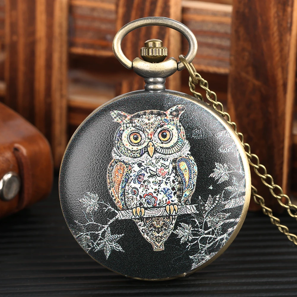 Classic Mens Pocket Watch Owl Pattern Black Pocket Watch for Boy Arabic Digital Quartz Movement Pocket Watches for Teenager
Classic Mens Pocket Watch Owl Pattern Black Pocket Watch for Boy Arabic Digital Quartz Movement Pocket Watches for Teenager