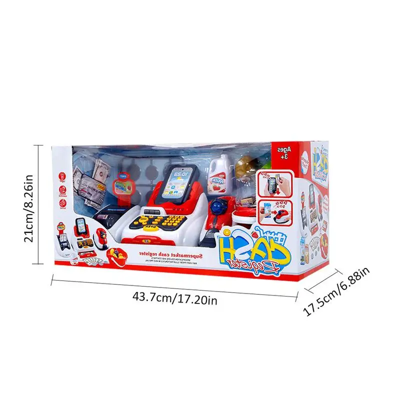 Kids Pretend Play Early Educational Toys Simulated Supermarket Checkout Counter Role play Cashier Cash Register Set
Kids Pretend Play Early Educational Toys Simulated Supermarket Checkout Counter Role play Cashier Cash Register Set
