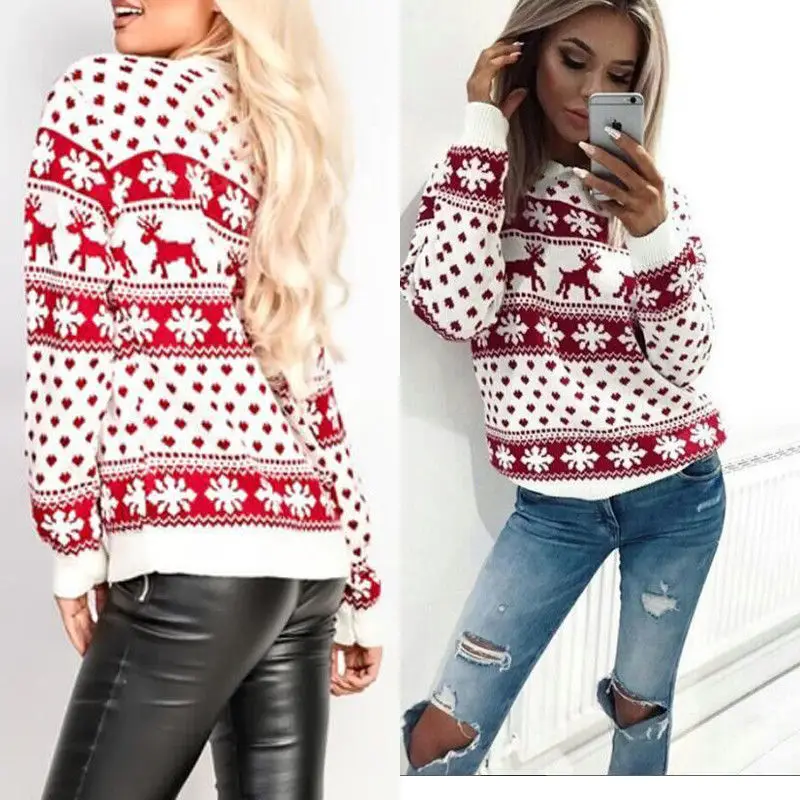 2018 Fashion Casual Cute Newly Women Ladies Long Sleeve O-Neck Pullover Cartoon Deer Print Shirt 2 Style Outfit Spring Fall
2018 Fashion Casual Cute Newly Women Ladies Long Sleeve O-Neck Pullover Cartoon Deer Print Shirt 2 Style Outfit Spring Fall