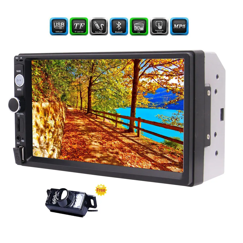 EinCar 2 din car radio 7" HD Player MP5 Touch Screen Digital Display Bluetooth Multimedia USB 2din Autoradio Car Backup Monitor
EinCar 2 din car radio 7" HD Player MP5 Touch Screen Digital Display Bluetooth Multimedia USB 2din Autoradio Car Backup Monitor