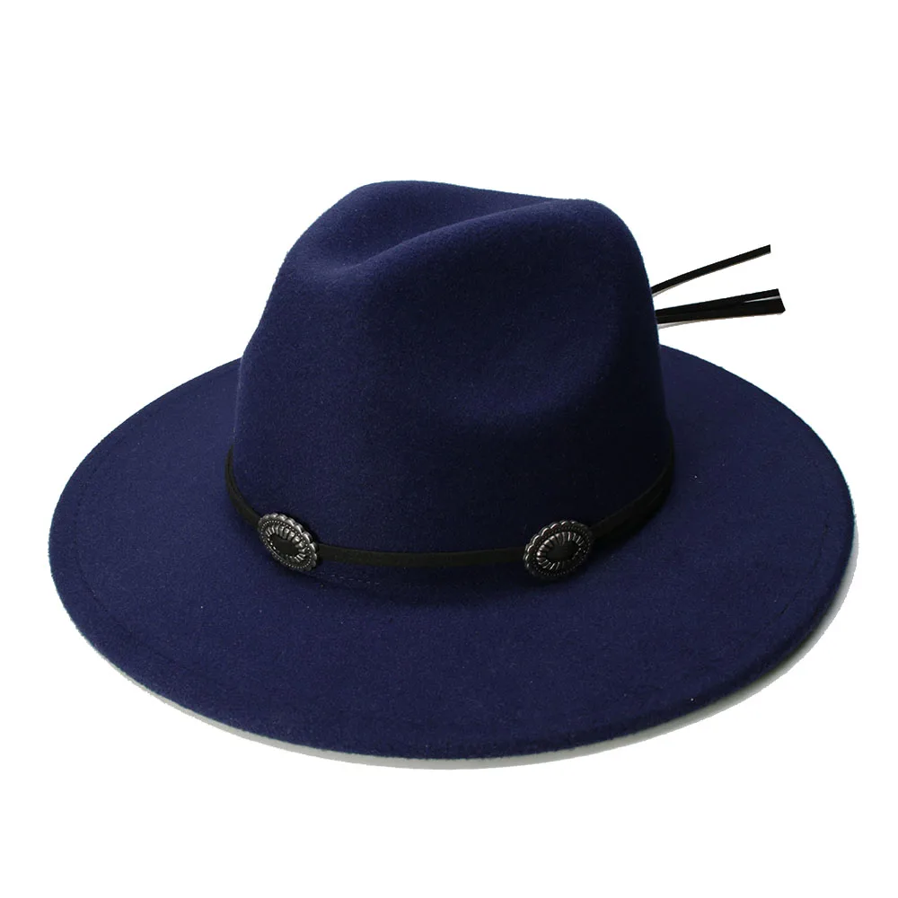 LUCKYLIANJI Retro Women Men Vintage 100% Wool Wide Brim Cap Fedora Panama Jazz Bowler Hat Rope Band with Accessory(57cm/adjust)
LUCKYLIANJI Retro Women Men Vintage 100% Wool Wide Brim Cap Fedora Panama Jazz Bowler Hat Rope Band with Accessory(57cm/adjust)