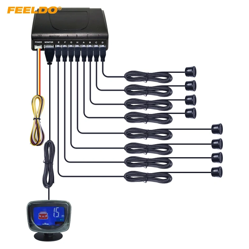 FEELDO BiBi 8 Sensors Rear/Front Car LCD Monitor Display Parking Reverse Backup Radar System #MX2821
FEELDO BiBi 8 Sensors Rear/Front Car LCD Monitor Display Parking Reverse Backup Radar System #MX2821