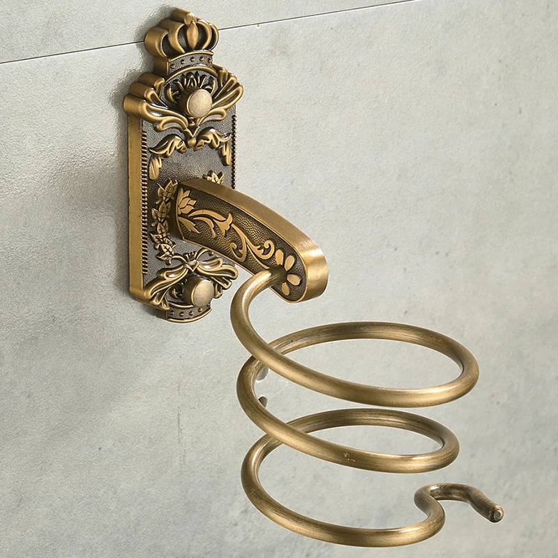 Nail Free Hair Dryer Holder Antique Brass Bathroom Shelf Rack Washroom Accessories
Nail Free Hair Dryer Holder Antique Brass Bathroom Shelf Rack Washroom Accessories