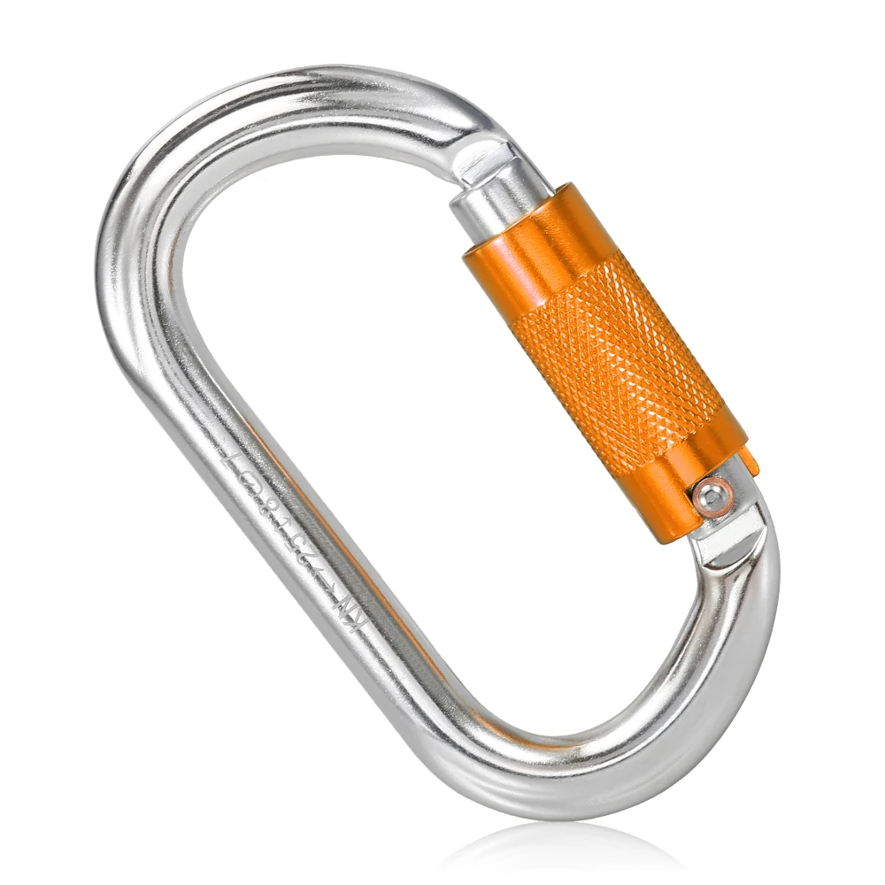 25KN Auto Locking Gate Aluminum Carabiner D-Ring Key Chain Clip Heavy Duty D Shape Buckle Hook Outdoor Climbing Travel Kit
25KN Auto Locking Gate Aluminum Carabiner D-Ring Key Chain Clip Heavy Duty D Shape Buckle Hook Outdoor Climbing Travel Kit
