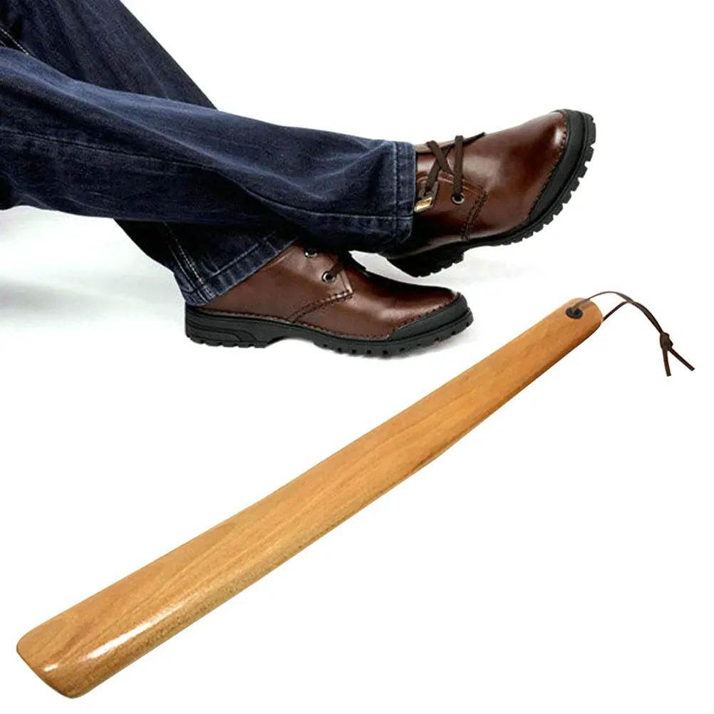 Фото Рожка для обуви длинная деревянная ручка профессиональный - купить