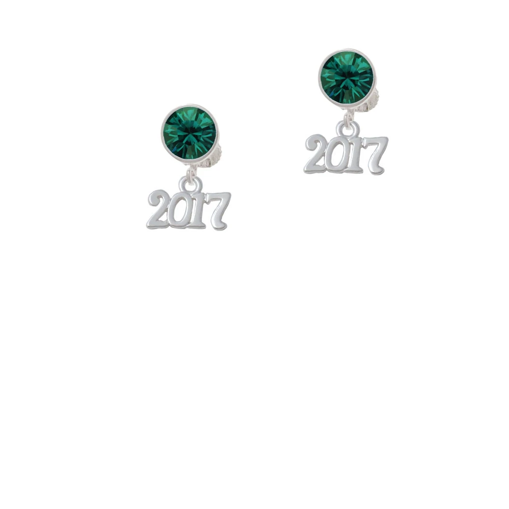 Horizontal Year - 2017 Crystal Clip On Earrings | Украшения и аксессуары