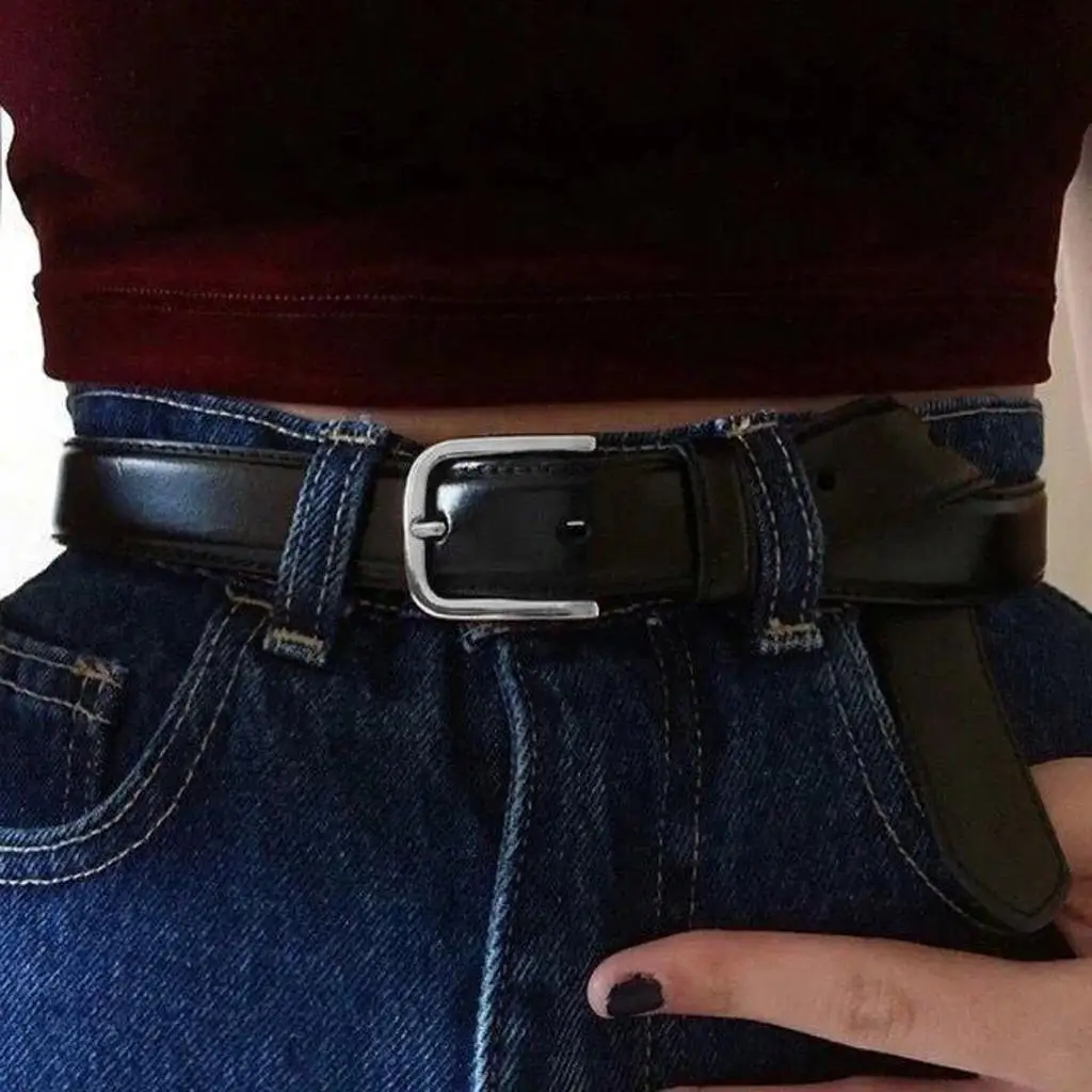 2019 Fashion Women Black Belt Metal Buckle Jeans Strap Female Faux Leather Belt All Match Belts for Women
2019 Fashion Women Black Belt Metal Buckle Jeans Strap Female Faux Leather Belt All Match Belts for Women