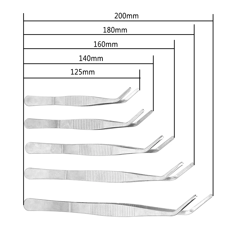 DIYWORK Anti-static 12.5cm/14cm/16cm/18cm/20cm Clear Clip Tool Stainless Steel Elbow Tweezers Accurate
DIYWORK Anti-static 12.5cm/14cm/16cm/18cm/20cm Clear Clip Tool Stainless Steel Elbow Tweezers Accurate