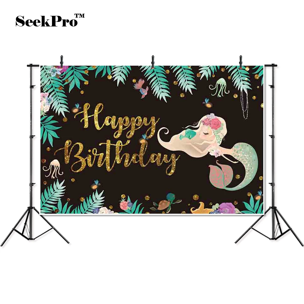 thin vinyl Little mermaid leaves happy birthday children Backgrounds Printed Professional Indoor Photographic studio Backdrops
thin vinyl Little mermaid leaves happy birthday children Backgrounds Printed Professional Indoor Photographic studio Backdrops