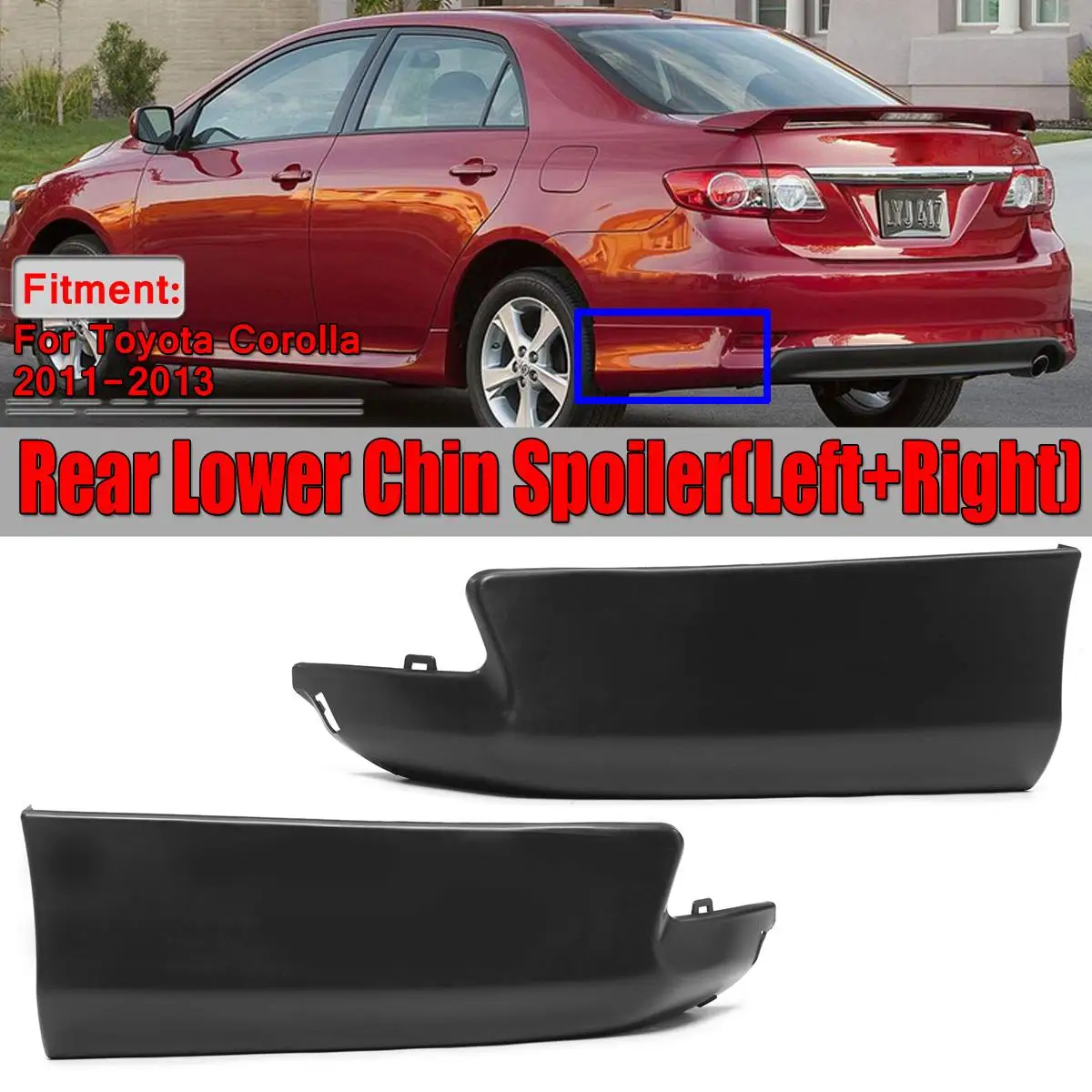 2pcs Car Rear Bumper Corolla Diffuser Lip Lower Chin Spoiler Lips For Toyota Corolla 2011 2012 2013 S Style Rear Bumper Spoiler
2pcs Car Rear Bumper Corolla Diffuser Lip Lower Chin Spoiler Lips For Toyota Corolla 2011 2012 2013 S Style Rear Bumper Spoiler