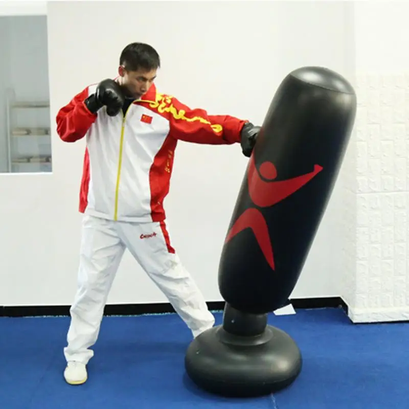 Fitness Hit Sandbag Black PVC Thickening Children Inflatable Column Tumbler Pillar Fight Column Punching Bag Boxing Target
Fitness Hit Sandbag Black PVC Thickening Children Inflatable Column Tumbler Pillar Fight Column Punching Bag Boxing Target