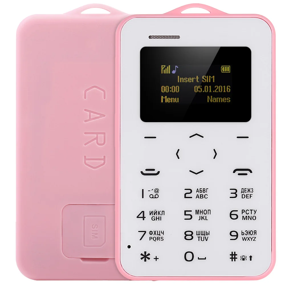 AEKU/AIEK C6 1 0 дюймовый Pocket Mini Card телефон русская клавиатура GSM Bluetooth 2 Календарь