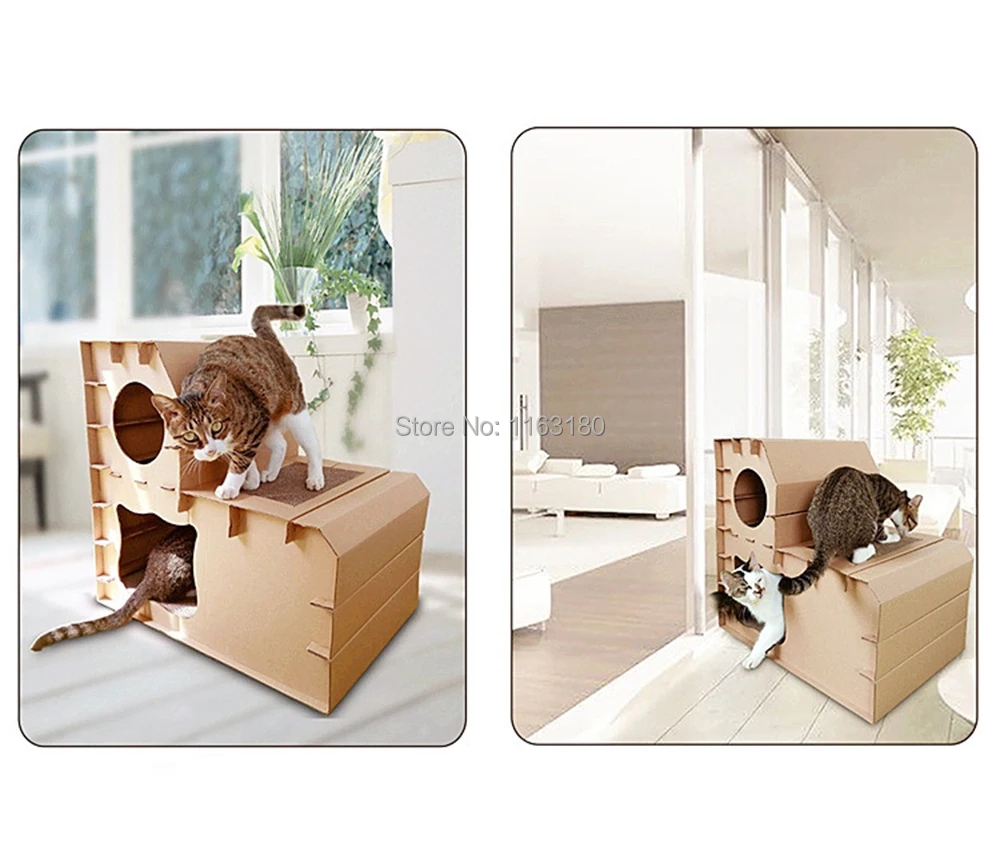 1 Pieces / Lot Thicking Typer Corrugated paper cat house villa gripper playground cat scratch board toys layers
1 Pieces / Lot Thicking Typer Corrugated paper cat house villa gripper playground cat scratch board toys layers