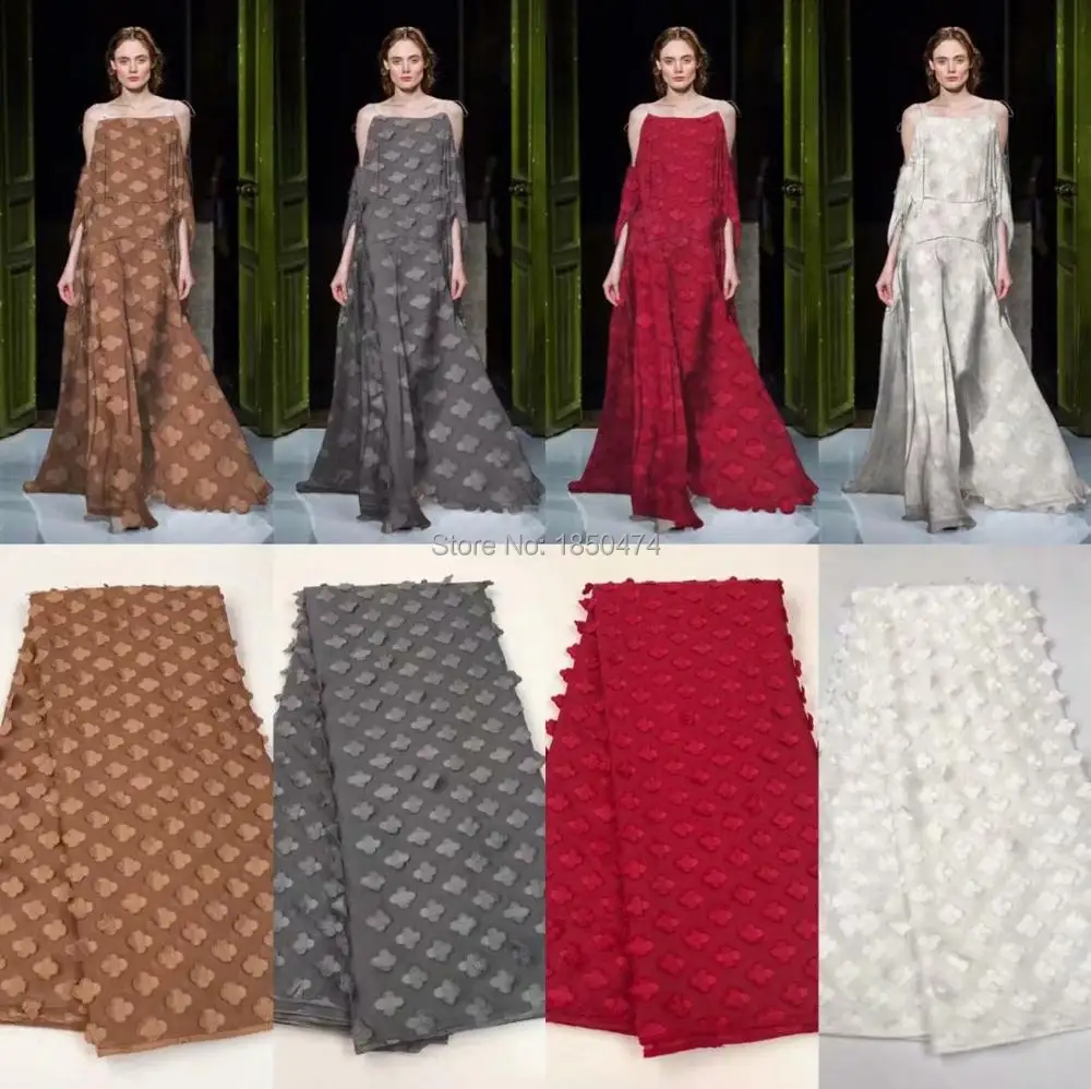 Beautifical 4 Color African Lace Fabrics Latest Fashion Chiffon Net Lace Fabric 3D Flower Fluff French Lace fabric For Dress ZDJ
Beautifical 4 Color African Lace Fabrics Latest Fashion Chiffon Net Lace Fabric 3D Flower Fluff French Lace fabric For Dress ZDJ
