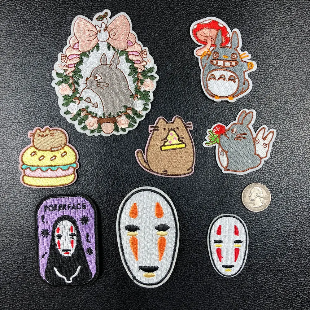 PGY Japan Anime Totoro Embroidered Iron On Patch DIY No Face Man Embroidery Handmade Crochet Sew On Patch Clothes Appliques
PGY Japan Anime Totoro Embroidered Iron On Patch DIY No Face Man Embroidery Handmade Crochet Sew On Patch Clothes Appliques
