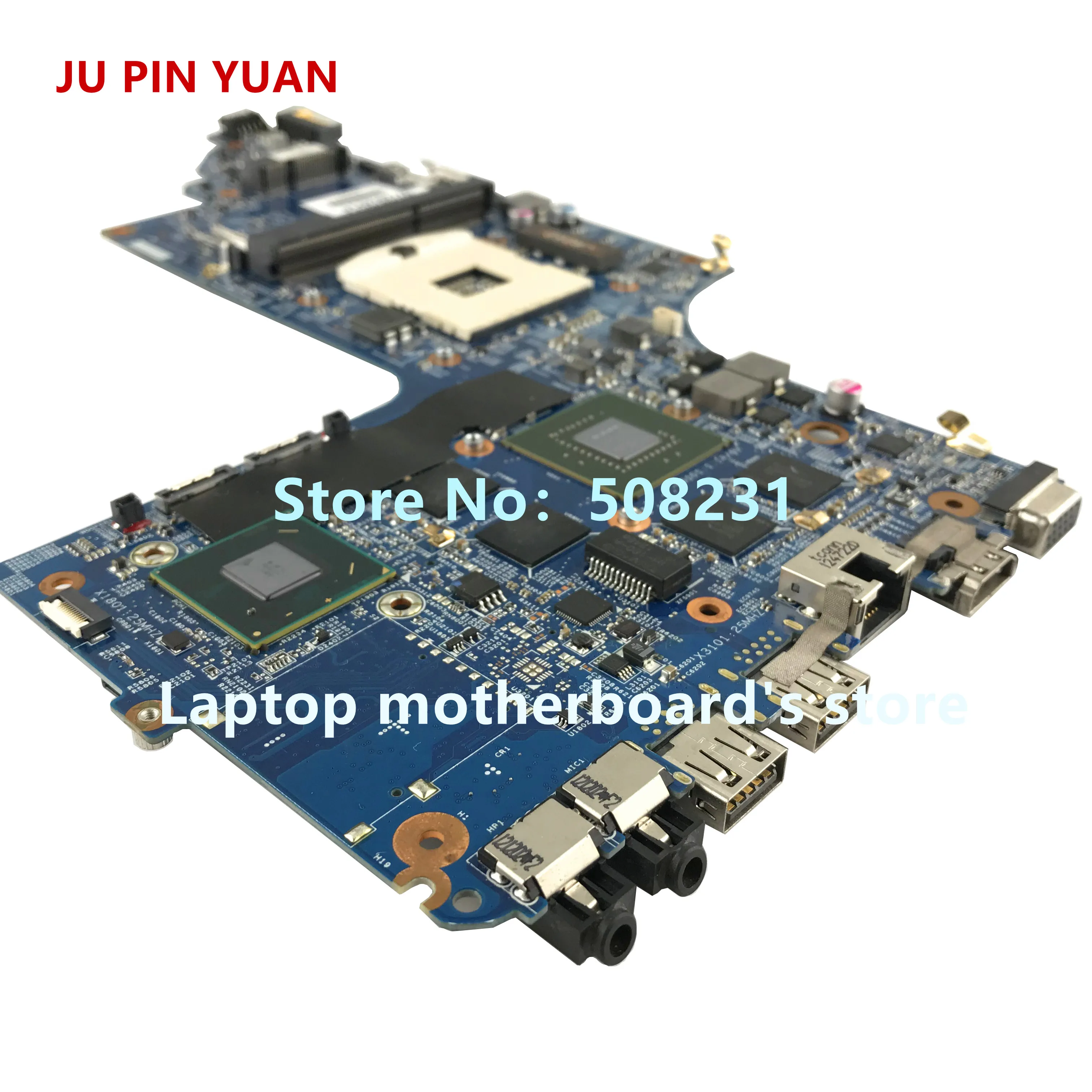 JU PIN YUAN 682040-501 682040-001 материнская плата для HP DV7 DV7-7000 ноутбука с HM77 630M/2G все функции